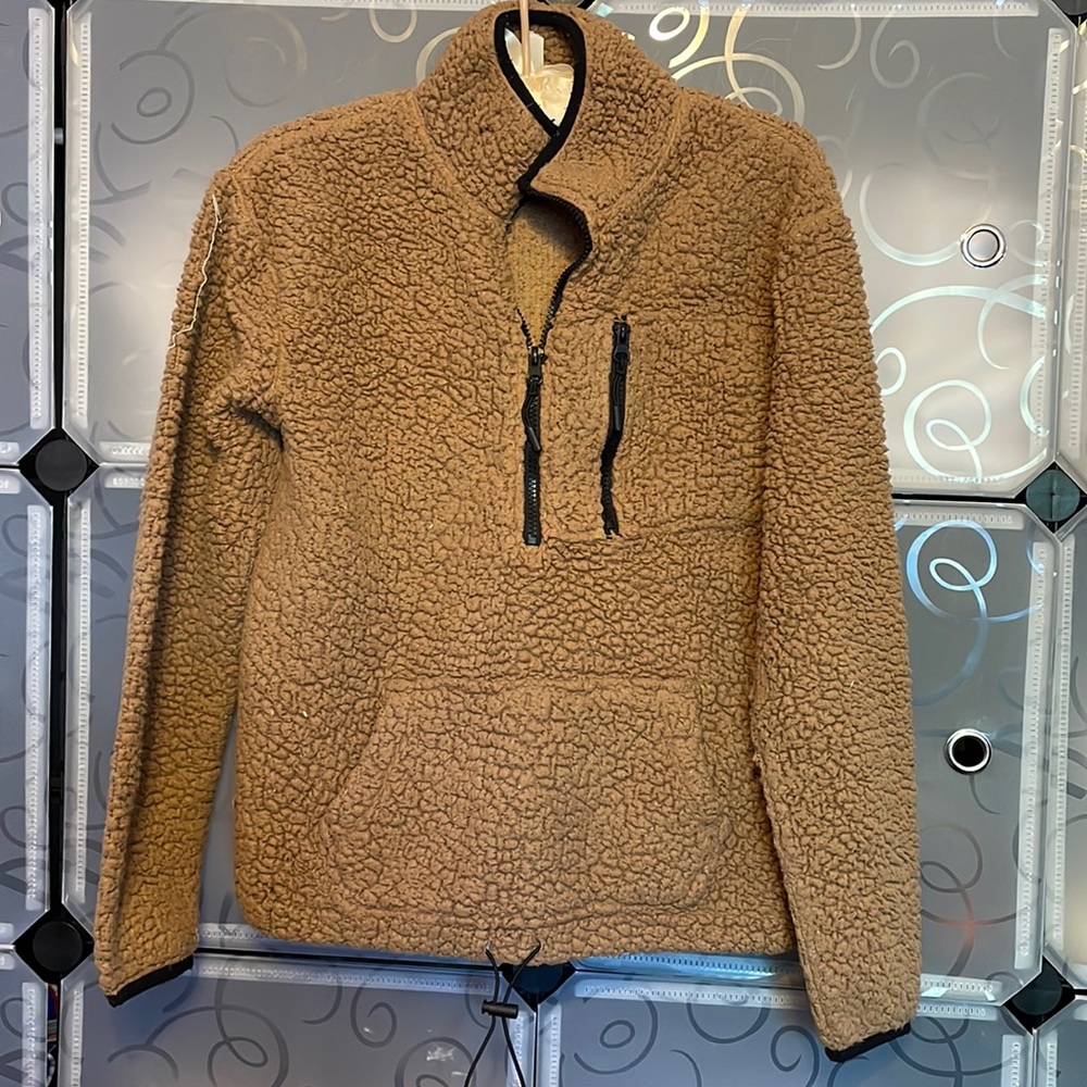 No Boundaries Soft Sweaters w/Zipper & Front Pockets, Size M